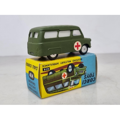 1274 - A boxed Corgi Toys No.414 Bedford Military Ambulance, Nr M-M, box superb