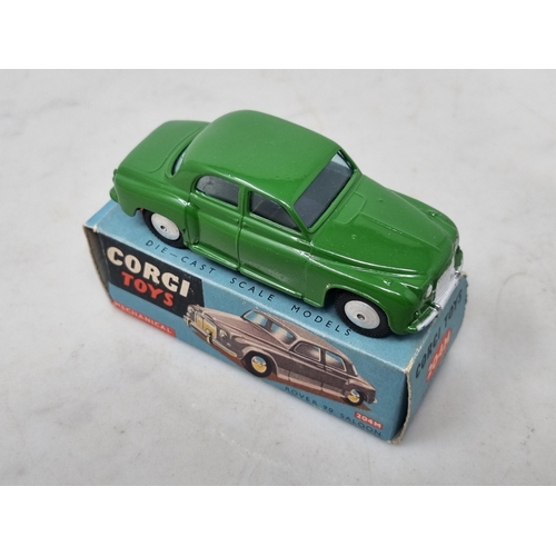 1284 - A boxed Corgi Toys No.204M green Rover 90 Saloon, Nr M-M, box Ex