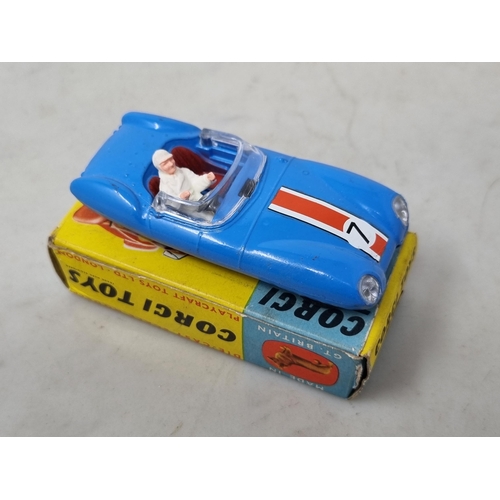 1290 - A boxed Dinky Toys No.151A Lotus Eleven in box with over sticker, Nr M-M, box Ex