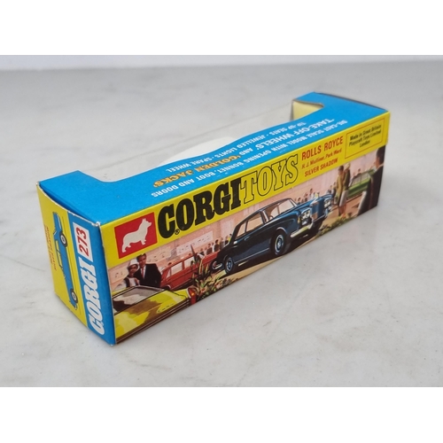 1291 - A boxed Corgi Toys No.273 Rolls Royce Silver Shadow, Nr M-M, box superb