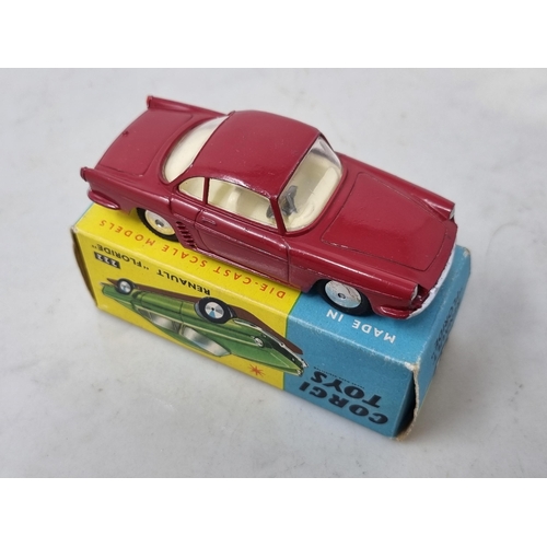 1294 - A boxed Corgi Toys No.222 maroon Renault Floride, Nr M-M, box Nr perfect