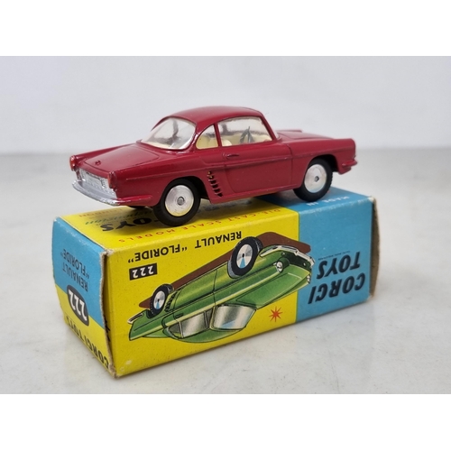 1294 - A boxed Corgi Toys No.222 maroon Renault Floride, Nr M-M, box Nr perfect