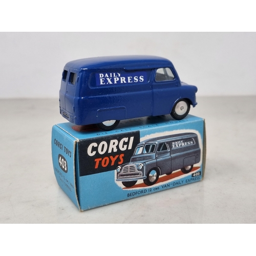 1297 - A boxed Corgi Toys No.403 Bedford 'Daily Express' Van with leaflet, Nr M-M, box superb