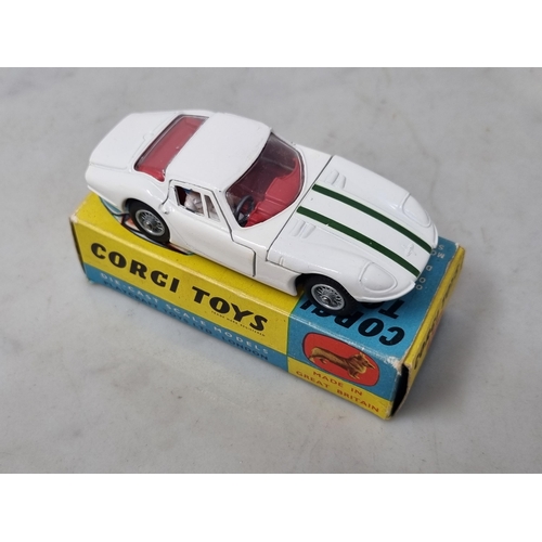 1302 - A boxed Corgi Toys No.324 Marcos 1800 GT with leaflet, Nr M-M, box Ex