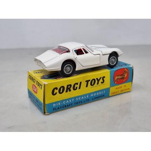 1302 - A boxed Corgi Toys No.324 Marcos 1800 GT with leaflet, Nr M-M, box Ex