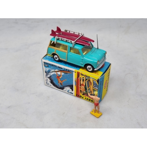 1309 - A boxed Corgi Toys No.485 B.M.C. Mini-Countryman Surfing with leaflet, Nr M-M, box superb