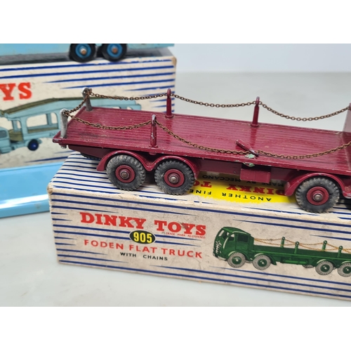 1318 - A boxed Dinky Toys No.982 Pullmore Car Transporter and Loading Ramp and a boxed Dinky Toys No.905 ma... 