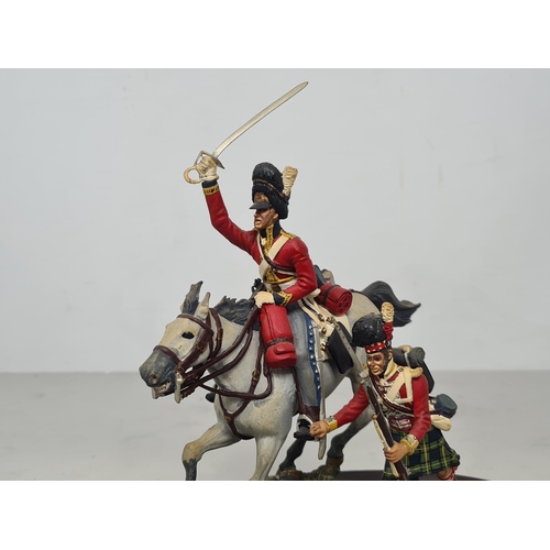 1334 - A painted lead Figure by Charles C. Stadden depicting a Trooper of 2nd or Royal North British Dragoo... 