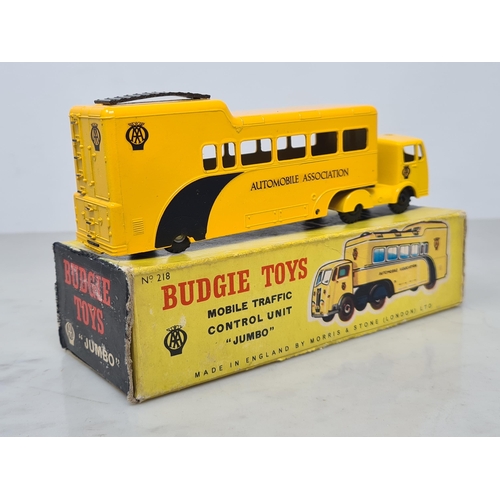 1380 - A boxed Budgie Models No.218 'Jumbo' Mobile Traffic Control Unit, VG, box G