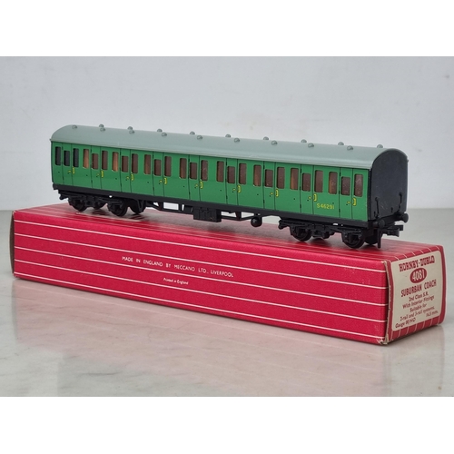 1034 - A boxed Hornby Dublo 4081 S.R. Suburban Coach in mint condition and showing no signs of use to the w... 