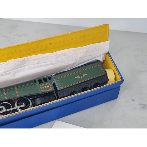 1040 - A boxed Hornby Dublo 3211 nickel silver 'Mallard' Locomotive, unused and in mint condition showing n... 