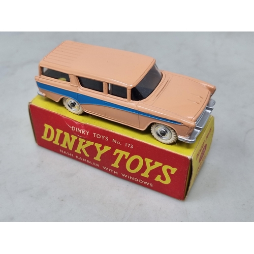 1199 - A boxed Dinky Toys No.173 pink Nash Rambler with spun hubs, Nr M-M, box Ex