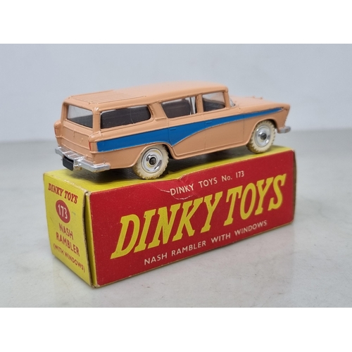 1199 - A boxed Dinky Toys No.173 pink Nash Rambler with spun hubs, Nr M-M, box Ex