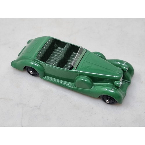 1229 - A Dinky Toys No.38c green Lagonda with dark green seats, Nr M-M