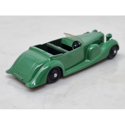 1229 - A Dinky Toys No.38c green Lagonda with dark green seats, Nr M-M