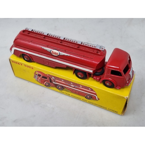 1237 - A boxed French Dinky Toys No.32C Tracteur Panhard 'Esso' Tanker, Nr M-M, box superb