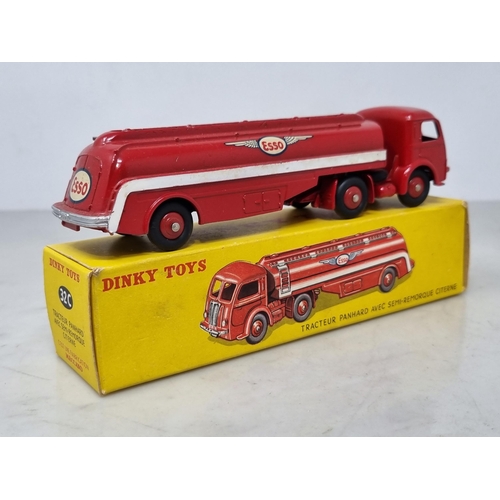 1237 - A boxed French Dinky Toys No.32C Tracteur Panhard 'Esso' Tanker, Nr M-M, box superb