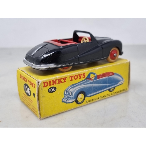 1241 - A boxed Dinky Toys No.106 black Austin Atlantic Convertible, Nr M-M, box Ex