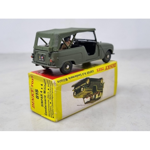 1254 - A boxed French Dinky Toys No.815 light grey Renault Sinpar 4x4 with radio, two figures, ariel and su... 