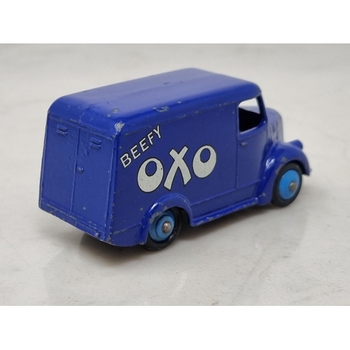 1261 - A Dinky Toys No.31d violet blue Trojan 'Oxo' Van, VG