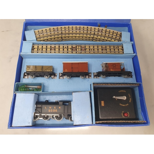 1011 - A boxed Hornby Dublo EDG7 Royal Scot LNER Goods Set, locomotive and wagons in mint condition, locomo... 