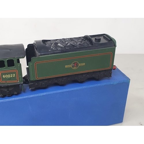 1040 - A boxed Hornby Dublo 3211 nickel silver 'Mallard' Locomotive, unused and in mint condition showing n... 