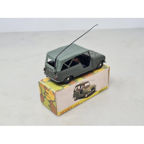 1253 - A boxed French Dinky Toys No.800 black Renault Sinpar 4x4 with radio, camouflage net and transfers, ... 