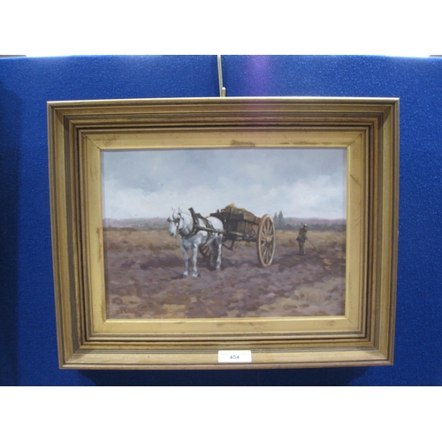 404 - JOHN JOSEPH BELLMAN. In the Fields, signed, oil on canvas, 10 x 14 in