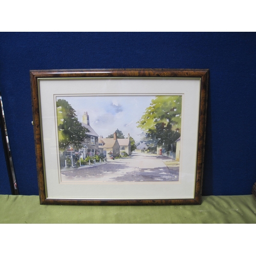 429 - WENDY ELDRIDGE.'High  Summer , Fotheringhay', signed, watercolour, 11 1/4 x 16 in; and a watercolour... 