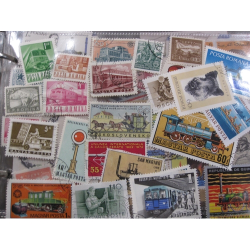 443 - An assortment of World stamps, loose and in various albums, including a small selection OF GB First ... 