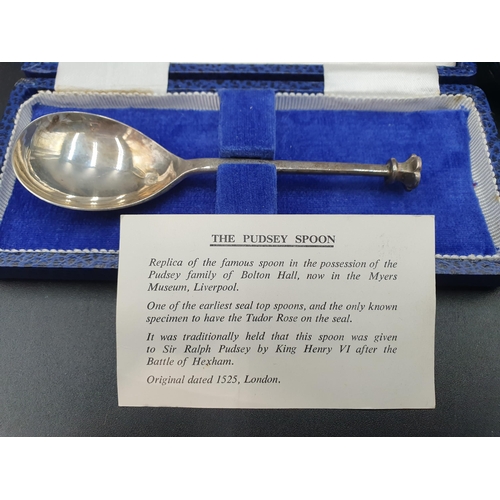 118 - An Edward VII silver Spoon engraved 