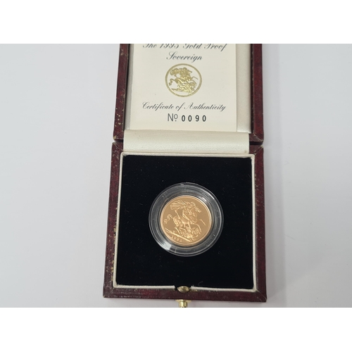 265 - An Elizabeth II Proof Sovereign 1995, in case of issue with certificate