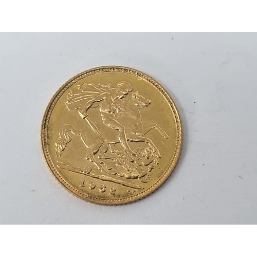 279 - An Elizabeth II Half Sovereign 1982