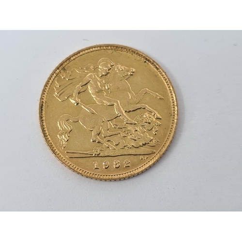 281 - An Elizabeth II Half Sovereign 1982