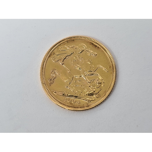 286 - An Elizabeth II Half Sovereign 2004