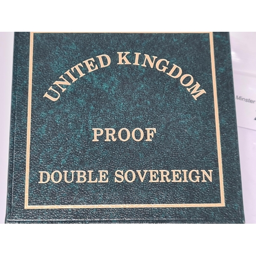 288 - An Elizabeth II Proof Double Sovereign 1994, Bank of England Type, in case of issue with certificate