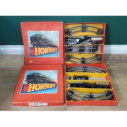 68 - A Hornby Train Passenger Set No. 21 and a Hornby Train Goods Set No. 20, both incomplete. (R2).