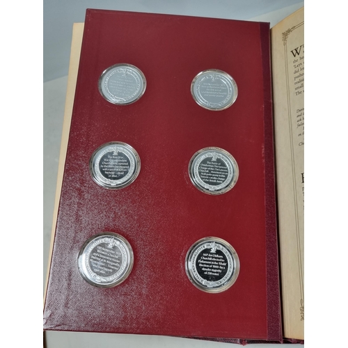 205 - A Sterling Silver Proof Edition of the Churchill Centenary Medals with certificate of authenticity o... 