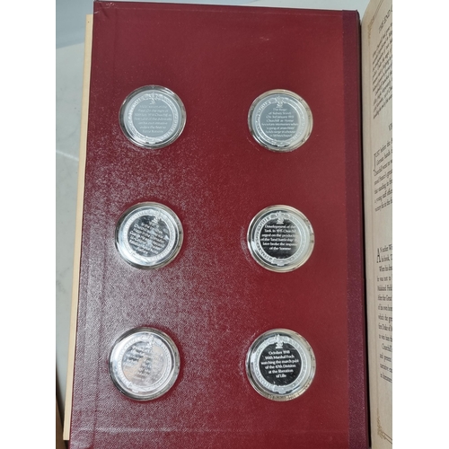 205 - A Sterling Silver Proof Edition of the Churchill Centenary Medals with certificate of authenticity o... 