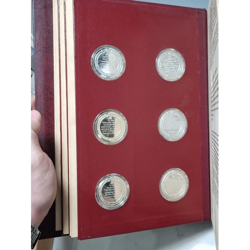 205 - A Sterling Silver Proof Edition of the Churchill Centenary Medals with certificate of authenticity o... 