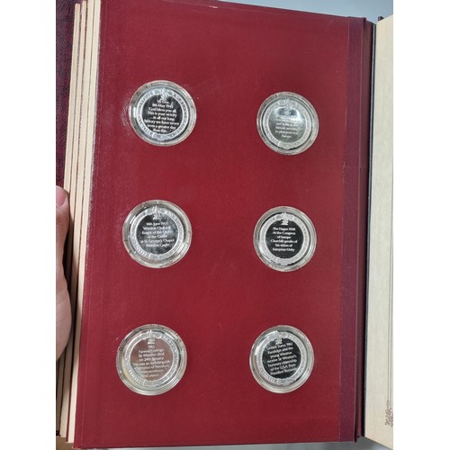 205 - A Sterling Silver Proof Edition of the Churchill Centenary Medals with certificate of authenticity o... 