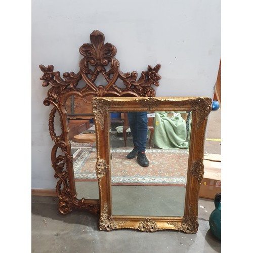 66 - Two Gilt Framed wall mirrors. (R8)