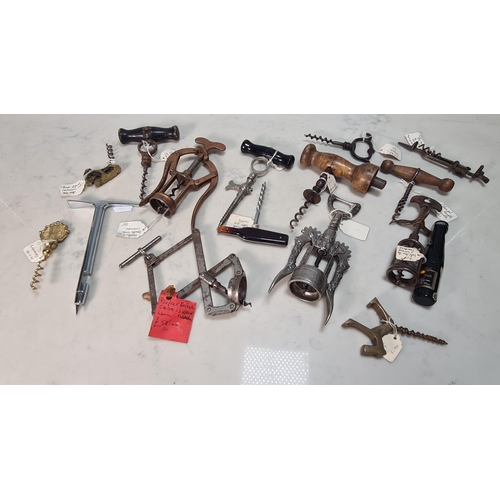 230 - A small collection of Corkscrews including a Heeley's Double Lever, Perfect Brevete etc (R4)