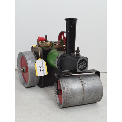 332 - A Mamod Model of a Traction Steam Engine, 9in, (R5)