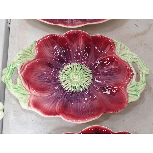 339 - A Shorter & Sons Ltd hand-painted aubergine service including two large Dishes, a circular Dish and ... 