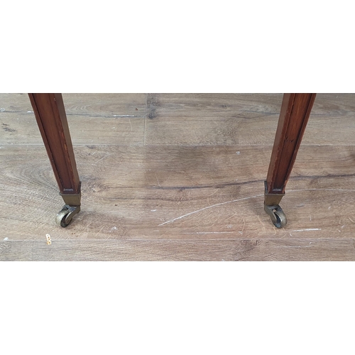 44 - A 19th Century mahogany Desk in the Chippendale style fitted eleven drawers with blind fret carving ... 