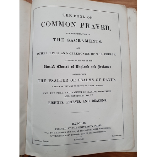 67 - A leather bound copy The Book of Common Prayer together with Psalter, printed Oxford University Pres... 