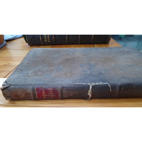 68 - A leather bound Bible in Welsh, Llyfr Gweddi Gyffredin, Sacrements and Psalter, pub 1841, spine A/F