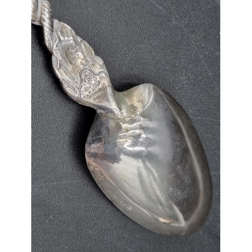 81 - A William IV silver Sauce Ladle fiddle pattern, London 1832, a Scottish Spoon with figure finial, Ed... 