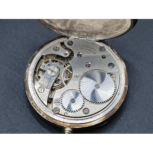 86 - A George V silver cased Pocket Watch with subsidiary seconds dial, import mark Birmingham 1918, a qu... 